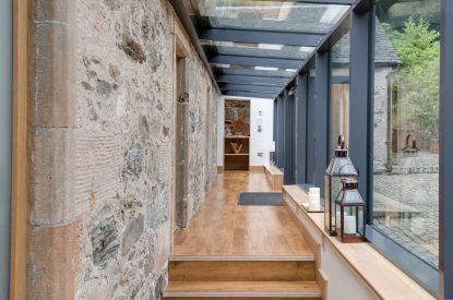 The hallway at Lomond House, Loch Lomond