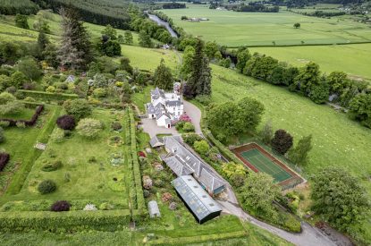 Aerial view of Aberfeldy House, Perthshire