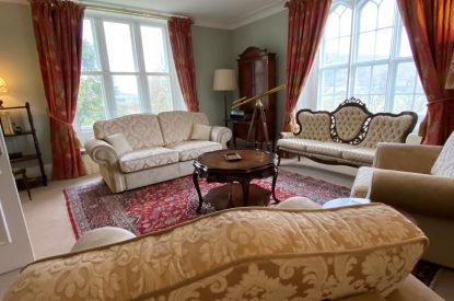 A living room at Aberfeldy House, Perthshire