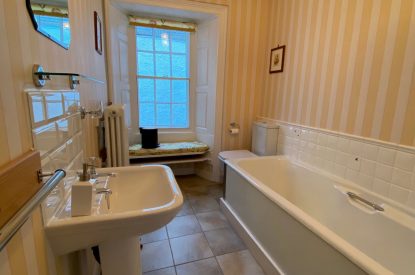 A bathroom at Aberfeldy House, Perthshire