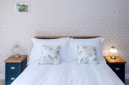 A king size bedroom at Aberfeldy House, Perthshire
