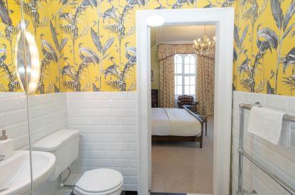 En suite bathroom at Aberfeldy House, Perthshire