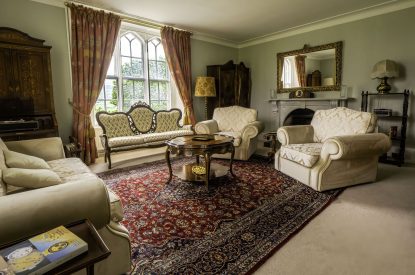 A living room at Aberfeldy House, Perthshire