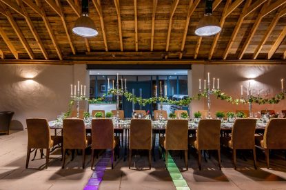 The dining room at Sherwood Lodge, Sherwood Forest