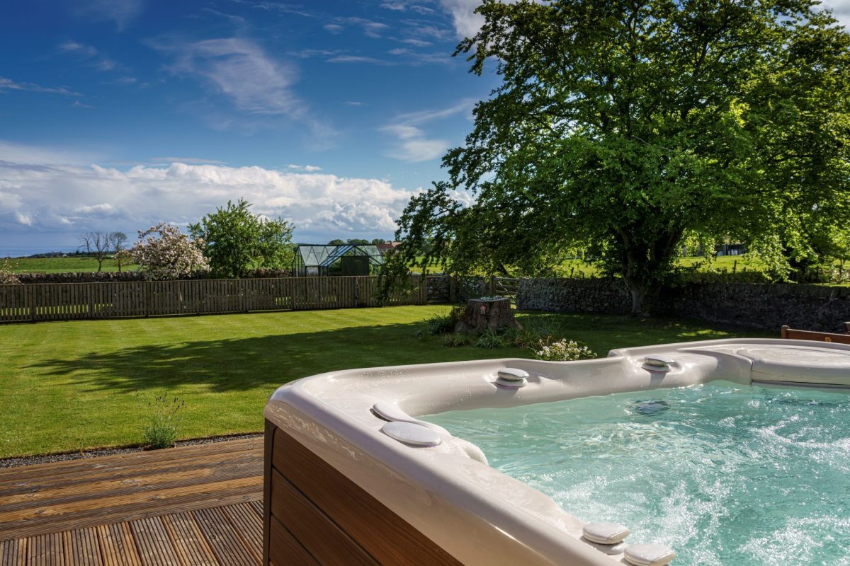 The private hot tub at Macduff House, St Andrews