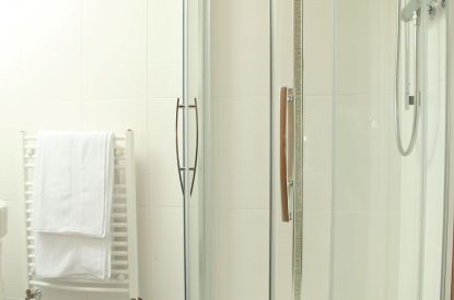 A shower room at Stuart House, St Andrews