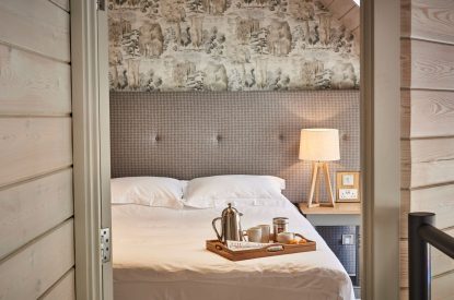 A king size bedroom at Campolina Stable, Northumberland