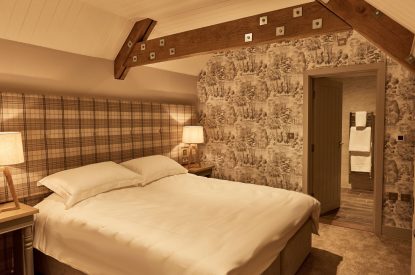 A king size bedroom at Senner Stalls, Northumberland