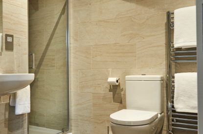 A bathroom room at The Falabella, Northumberland