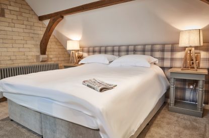 A king size bedroom at The Falabella, Northumberland