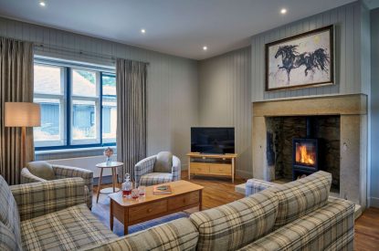 The living room at The Faroe, Northumberland