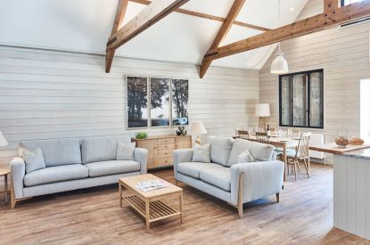 The open plan living space at The Henson, Northumberland