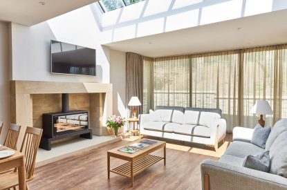 The living space at The Samaloco, Northumberland