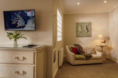 Seating area at The Clans, Fife