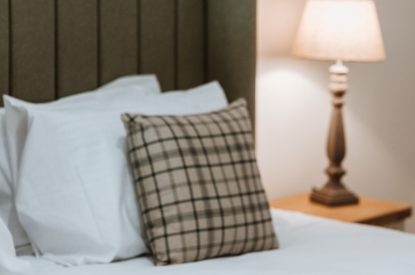 A super king size bedroom at Frankel, Shropshire