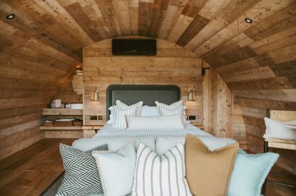 The living space at Sage Pyggy, Hampshire