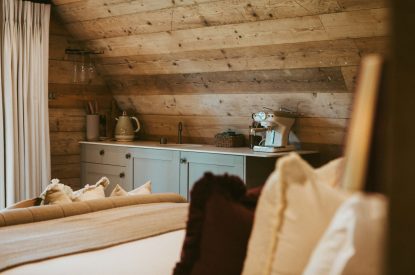 Kitchen facilities at Basil Pyggy, Hampshire