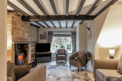 The living room at Springhill Cottage, Cotswolds