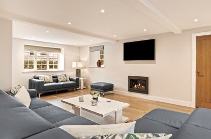 The lounge at The Old School, Oxwich