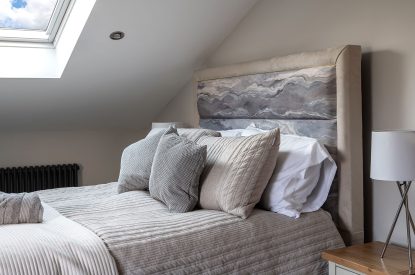 A king size bedroom at The Annex at Runninghill, Peak District