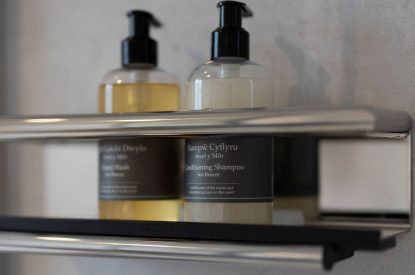 Luxury toiletries at The Little House in Oxwich, Gower
