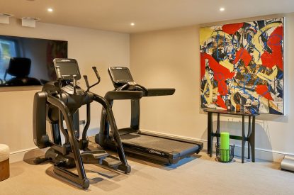 The gym at Edgewater House, Hampshire