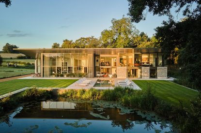 The exterior of Edgewater House, Hampshire