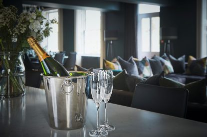 The living space at Chester House, Cheshire