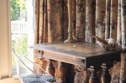 The lounge at Chulmleigh Manor, Devon