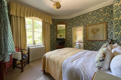 A double bedroom at Chulmleigh Manor, Devon