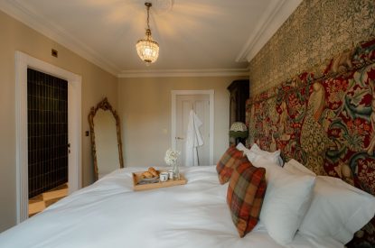 A super king sized bedroom at Cheshire Manor, Bickerton