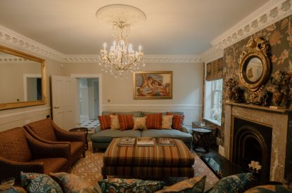 The drawing room at Cheshire Manor, Bickerton