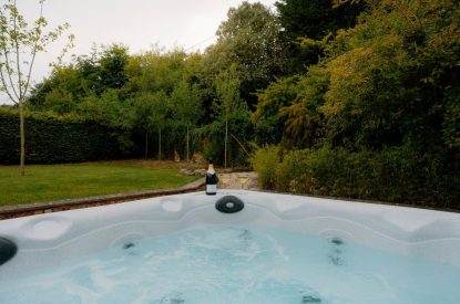 The hot tub at Cheshire Manor, Bickerton