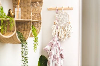 The living space at Coral House, Dorset