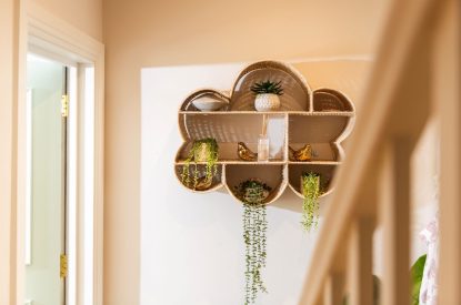The hallway at Coral House, Dorset