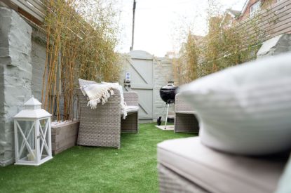 The garden at Driftwood House, Dorset