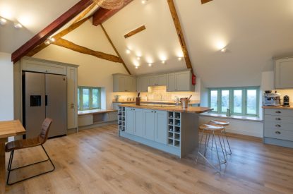 The kitchen at Bramble Cottage, Somerset