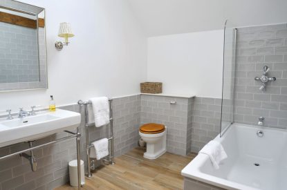 A bathroom at The Creamery, Somerset