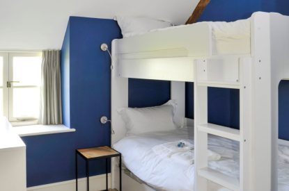A bunk bedroom at The Creamery, Somerset