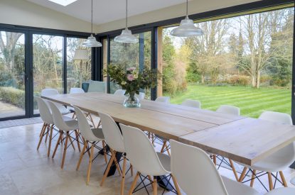 The dining table at The Creamery, Somerset