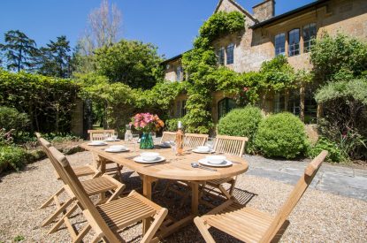 Outdoor dining at The Creamery, Somerset