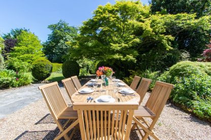 Outdoor dining at The Creamery, Somerset