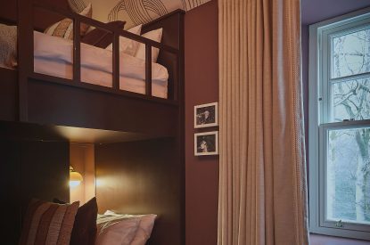 The bunk bedroom at Copeland House, Lake District