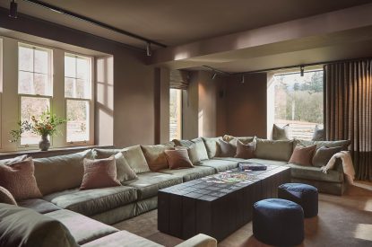 The cinema room at Copeland House, Lake District