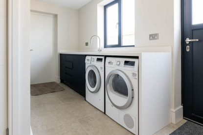 The utility room at Skippers Retreat, Hamble