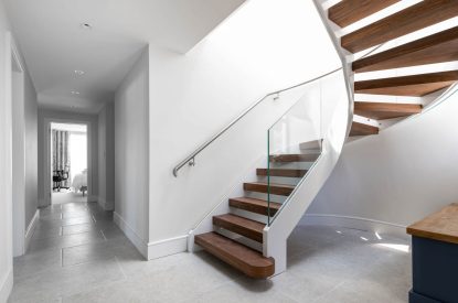 The staircase at Skippers Retreat, Hamble