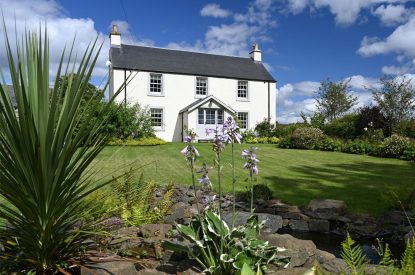The exterior of Burnside Farmhouse, Perthshire