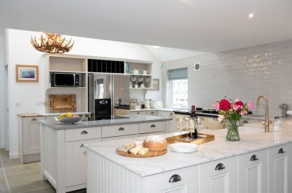 The kitchen at Burnside Farmhouse, Perthshire