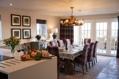 The dining area at The Aulde Byre, Perthshire