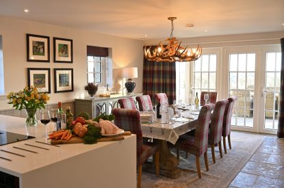 The dining kitchen at The Aulde Byre, Perthshire